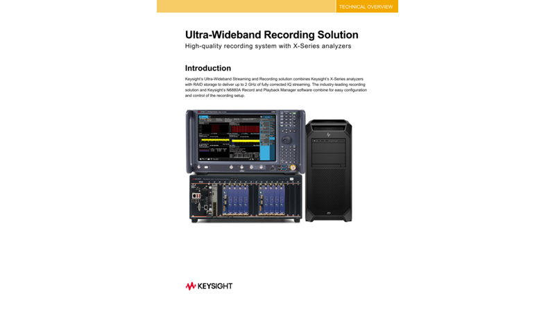 S7961A Ultra Wideband Record Solution with PXA Analyzer | Keysight